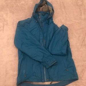 Blue LL Bean Rain Jacket Coat